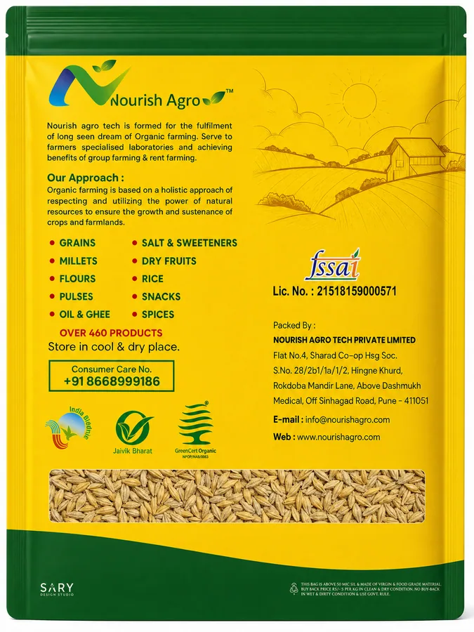Barley (Jau) - back of pack
