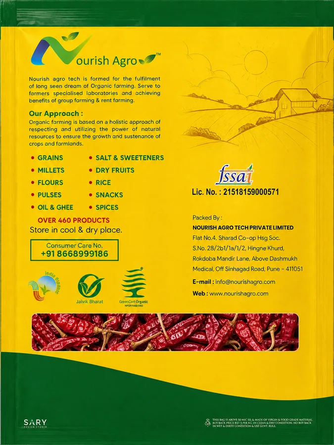 Red Chilli Whole - back of pack
