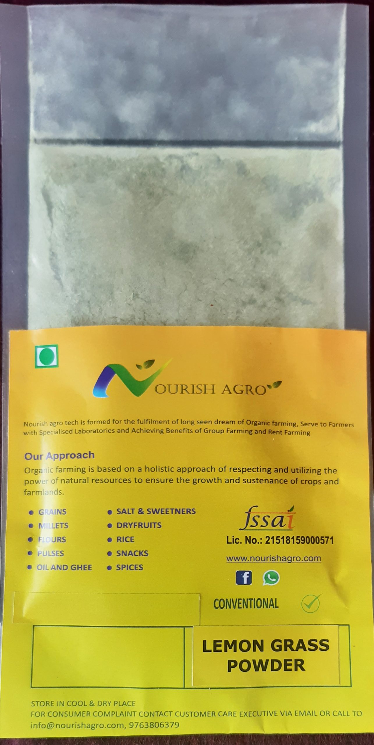 NOURISH LEMON GRASS POWDER 0.075 gm